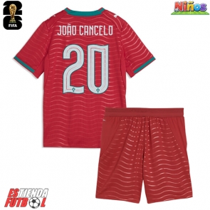Portugal Joao Cancelo #20 Primera Equipación Niños Mundial 2026 Manga Corta (+ Pantalones cortos)